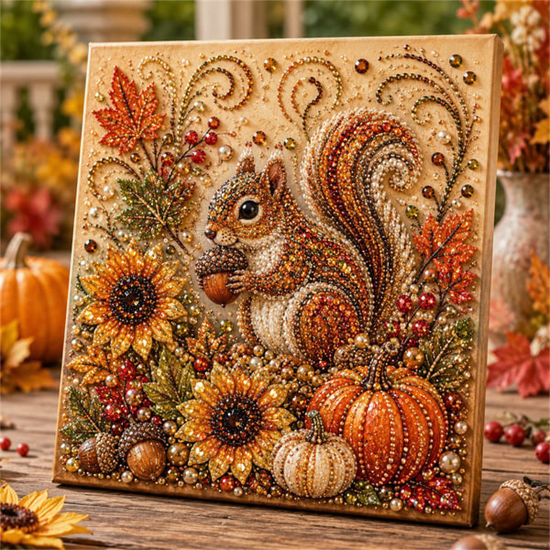 Resin Craft Kit - Autumn Diamond Pearl Painting Kit Fall