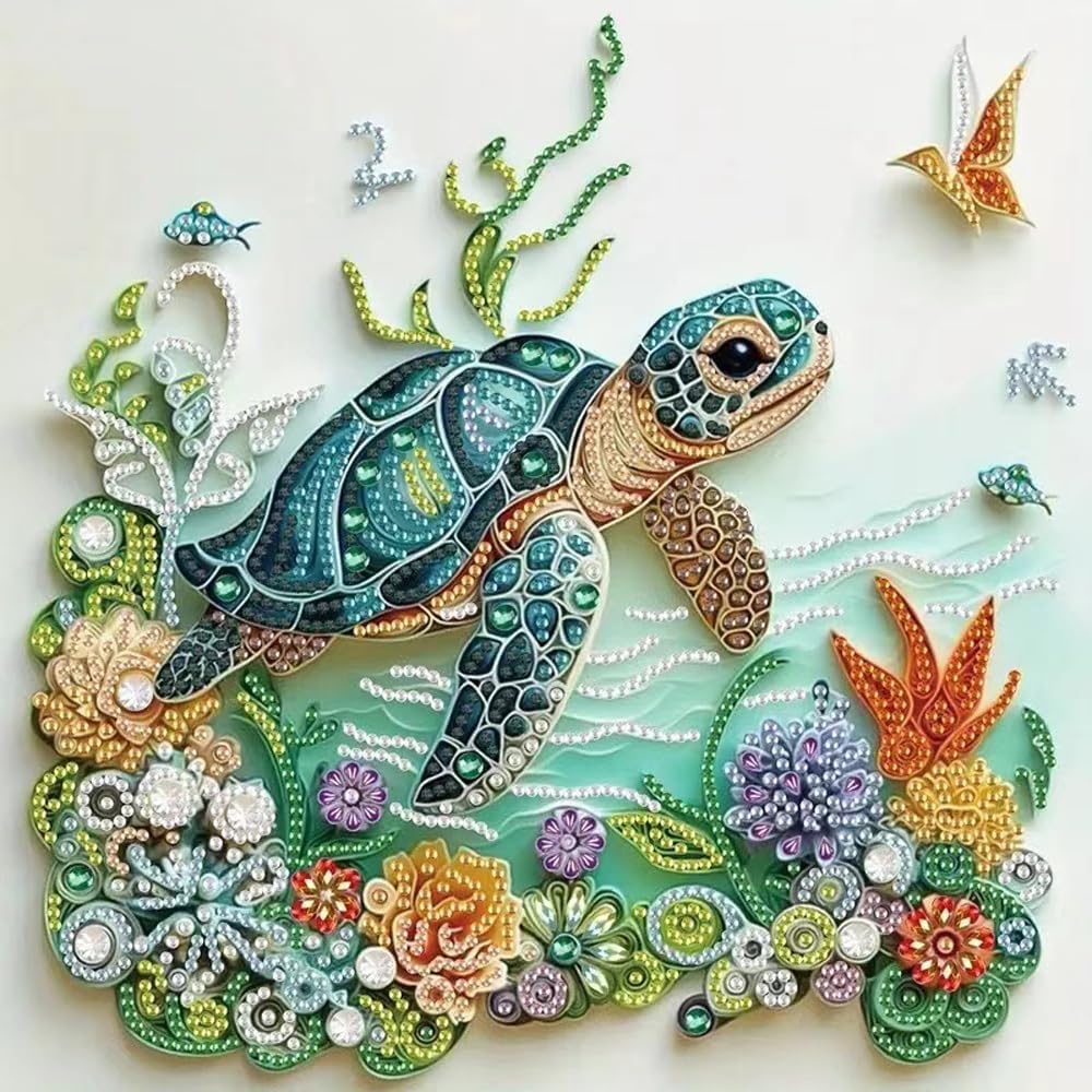 Resin Craft Kit - Sea Turtle Animal Diamond Painting Kits