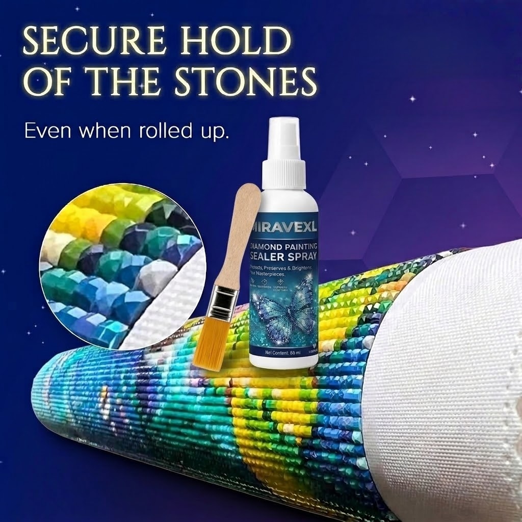 Resin Craft Material - Professional Diamond Painting Sealer Spray &