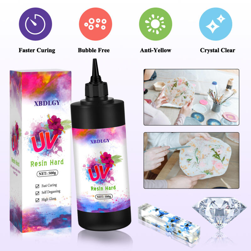 200g/250g/500g UV Resin Hard G - Resin Craft Material ulasan dan harga
