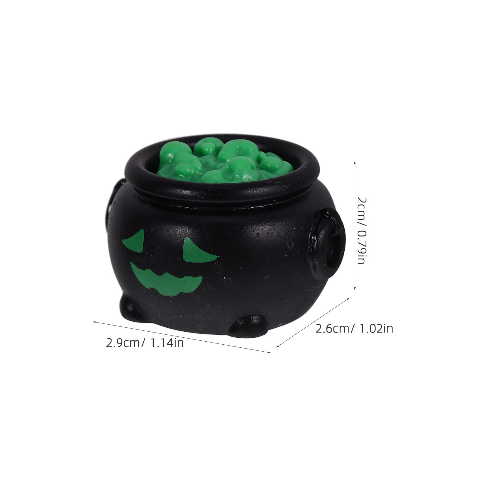 10Pcs Miniature Witch Cauldron - Crafting Resin ulasan dan harga
