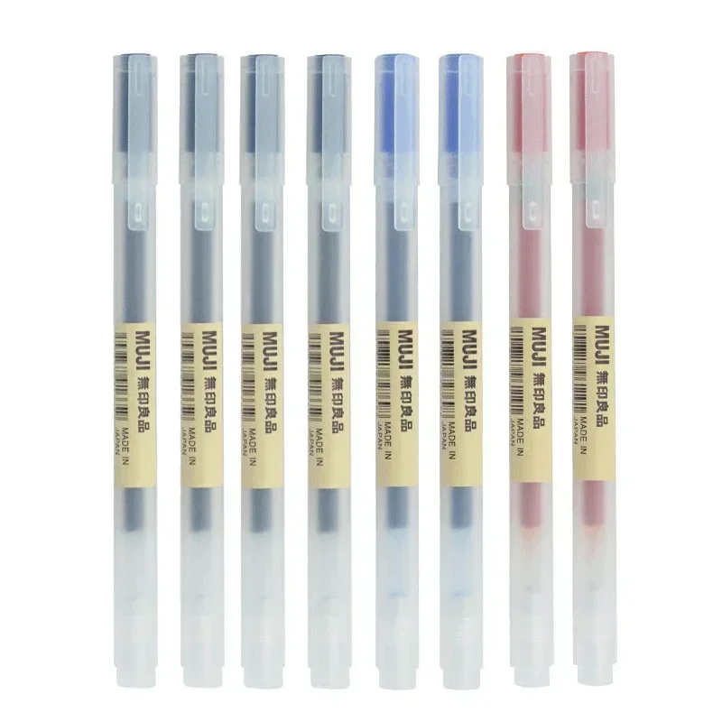 6/8Pcs/Set MUJIs Gel Pen Black - Muji Stationery Gel Pen ulasan dan harga