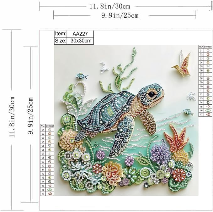 Sea Turtle Animal Diamond Pain - Resin Craft Kit ulasan dan harga