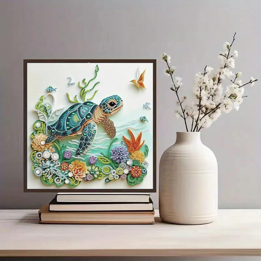 Sea Turtle Animal Diamond Pain - Resin Craft Kit ulasan dan harga