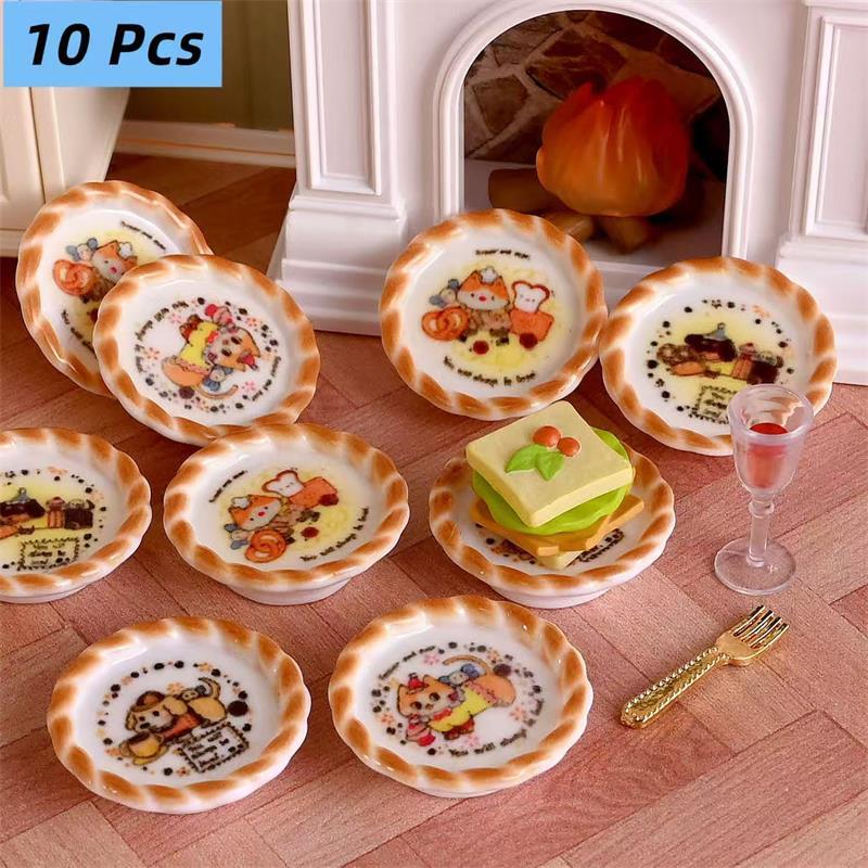 10Pcs/set Dollhouse Miniature  - Resin Craft Kit ulasan dan harga