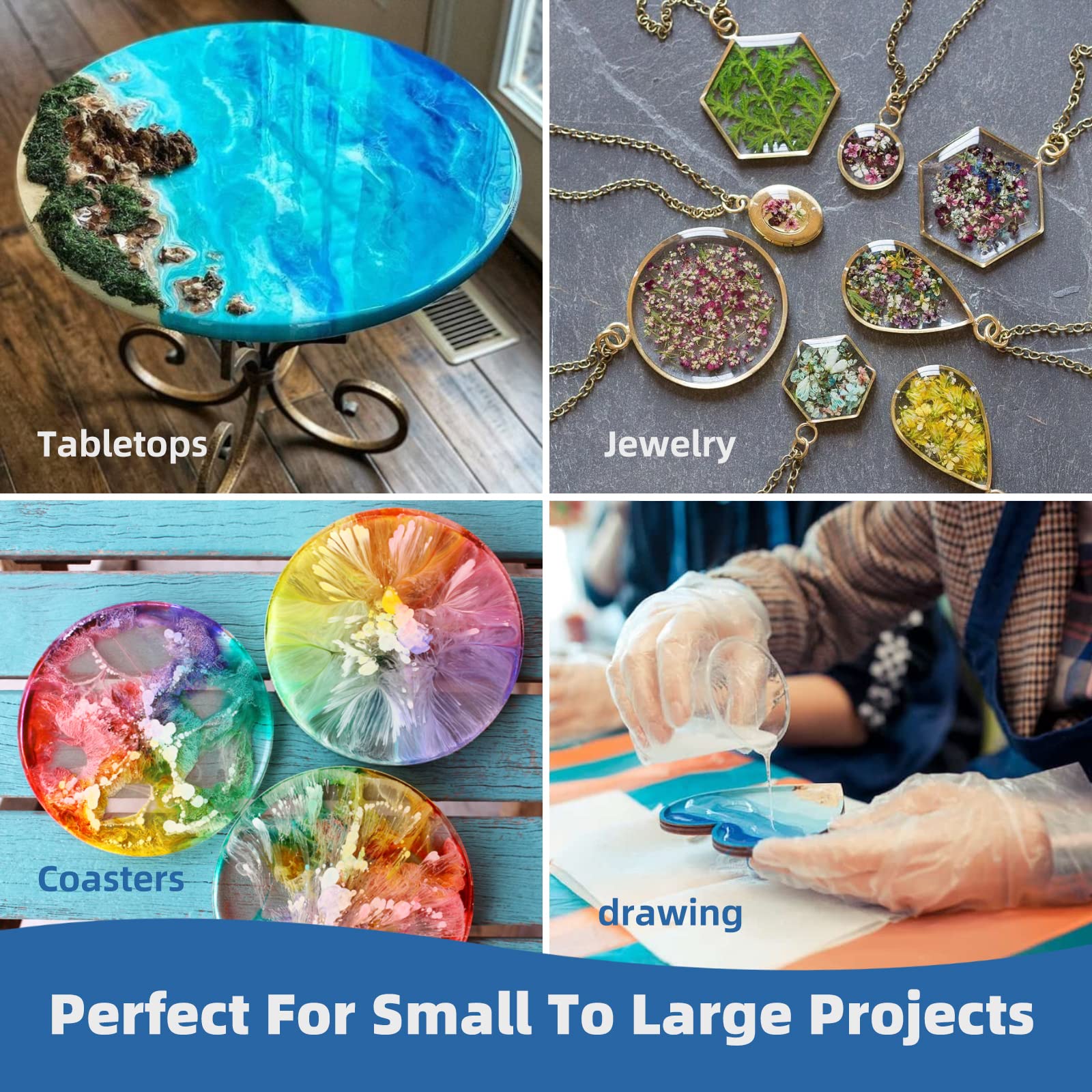 250ml-1000ml Epoxy Resin Casti - Resin Jewelry Kit ulasan dan harga