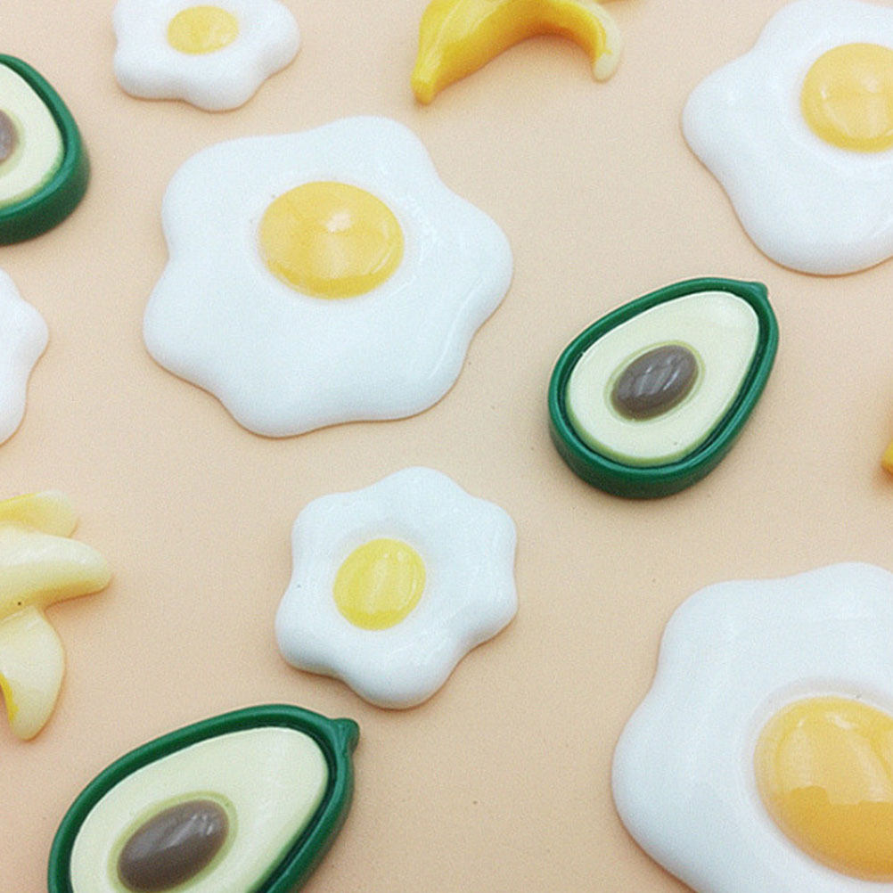 20Pcs Simulated Poached Egg Re - Resin Craft Material ulasan dan harga