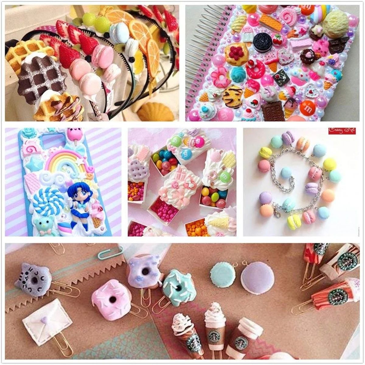 30pcs Random Candy Slime Charm - Resin Craft Kit ulasan dan harga