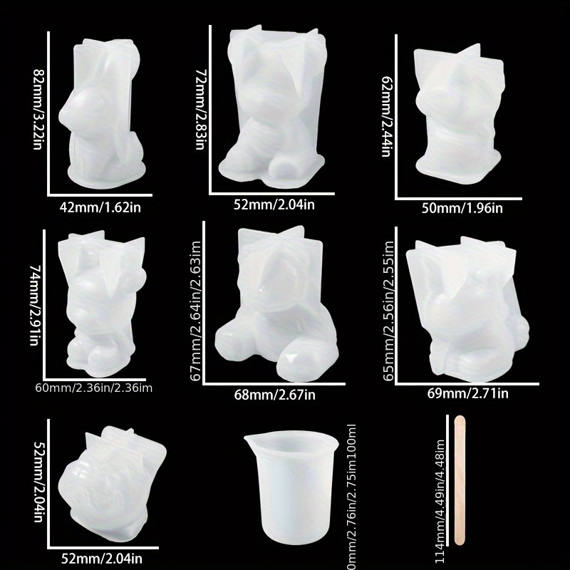 19pcs Resin-Made Mold Set, Sui - Resin Craft Kit ulasan dan harga