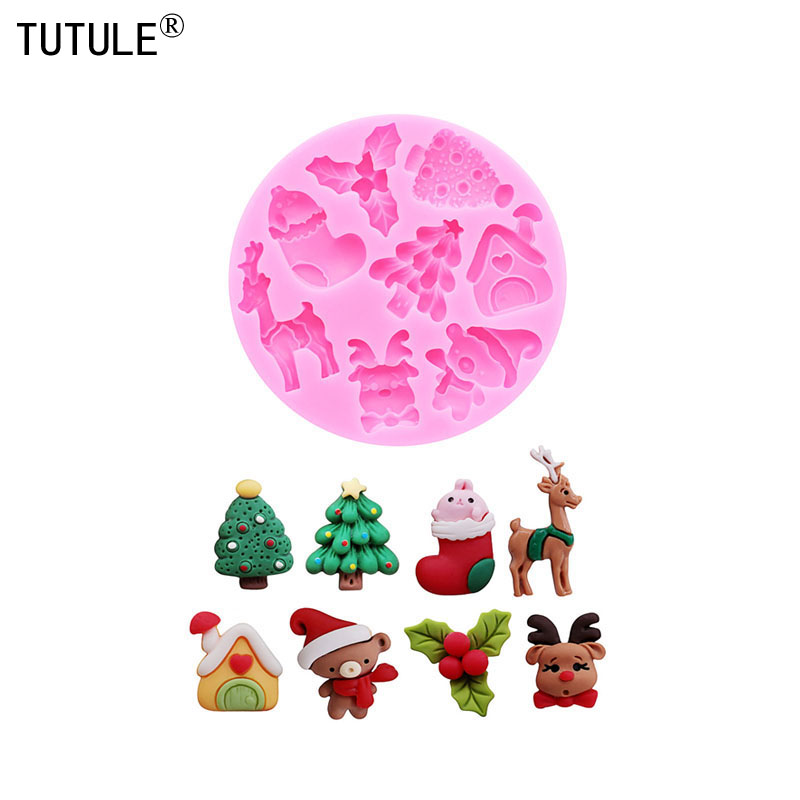 Christmas Series Silicone Mold - Resin Craft Material ulasan dan harga