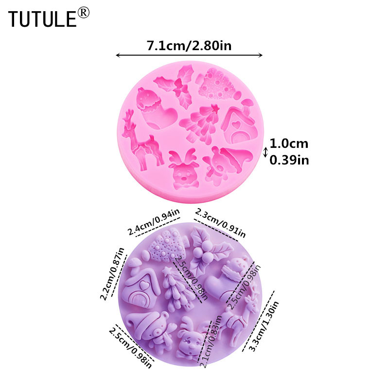 Christmas Series Silicone Mold - Resin Craft Material ulasan dan harga