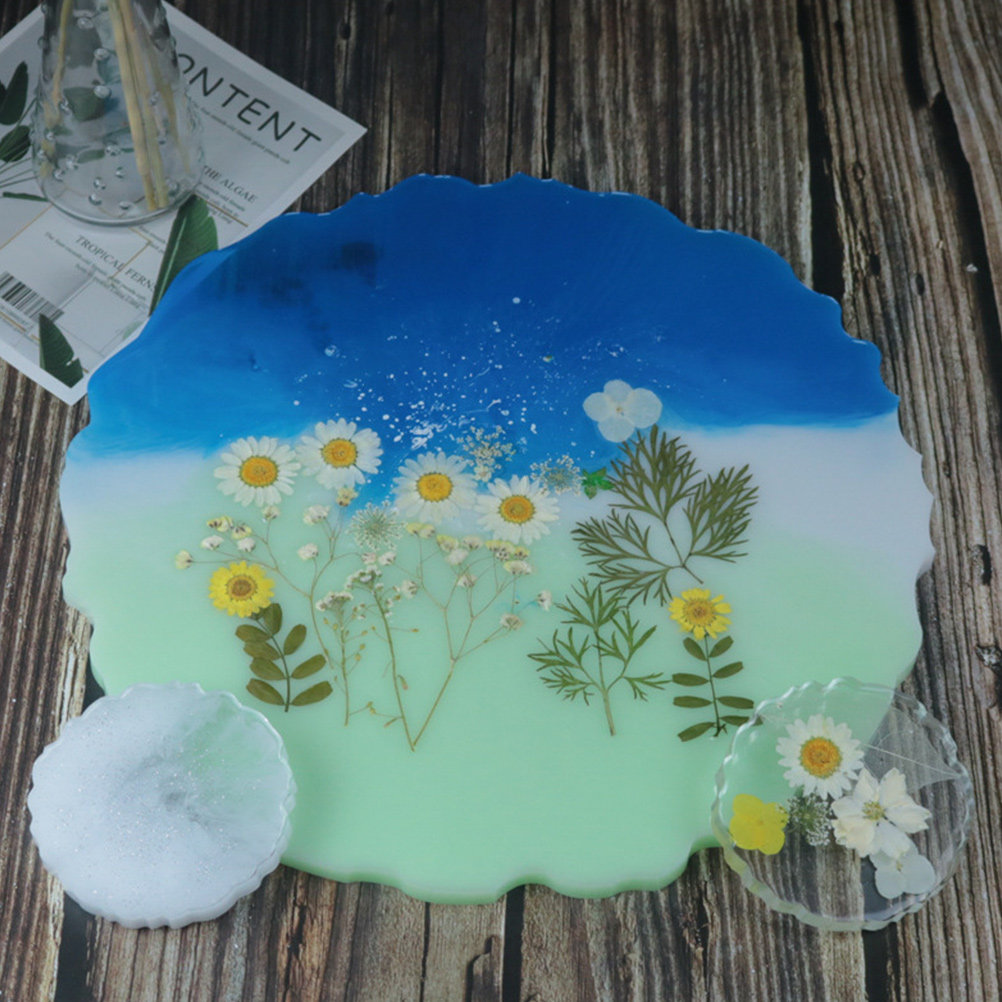2Pcs Crystal Resin Silicone Tr - Silicone Mold Tray ulasan dan harga