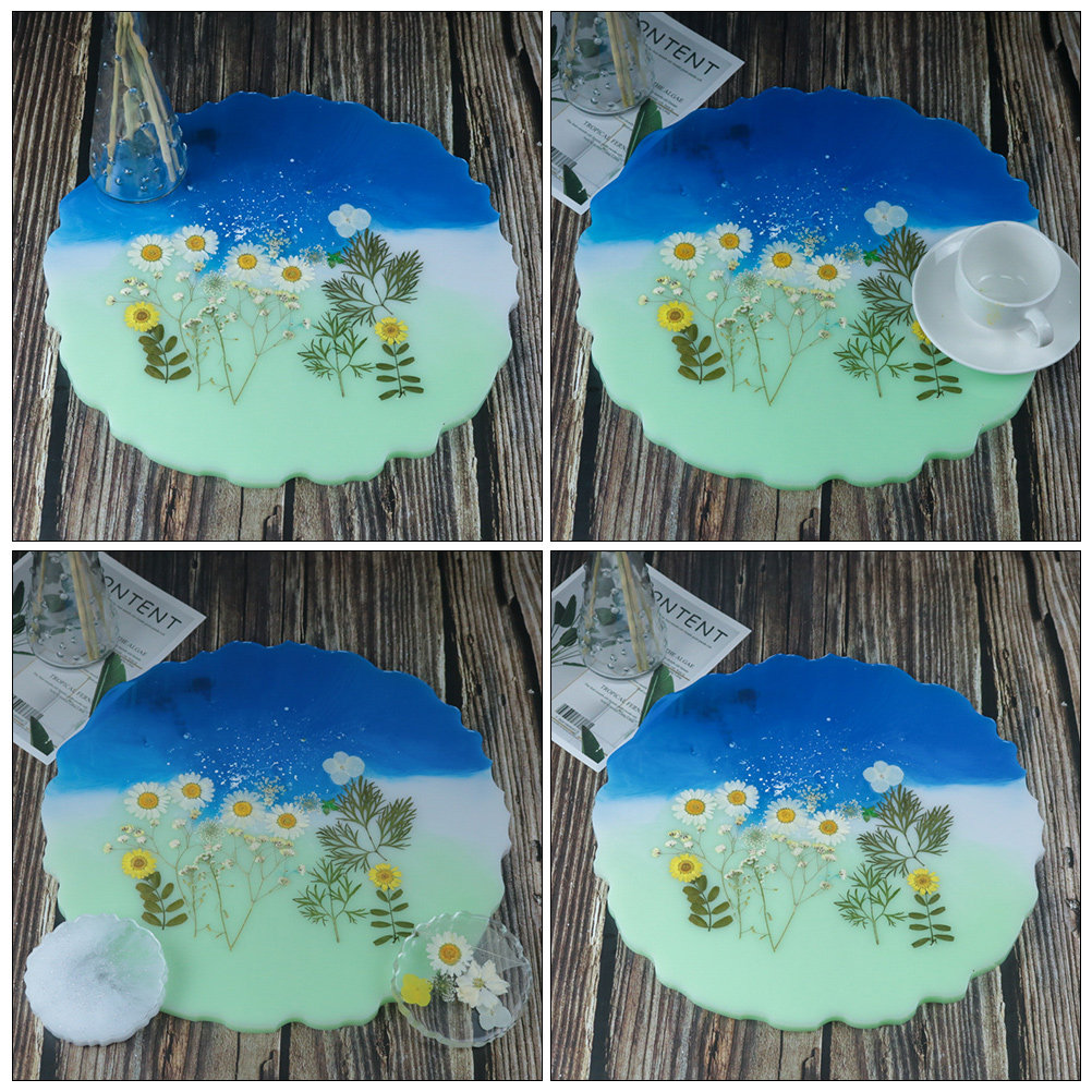 2Pcs Crystal Resin Silicone Tr - Silicone Mold Tray ulasan dan harga