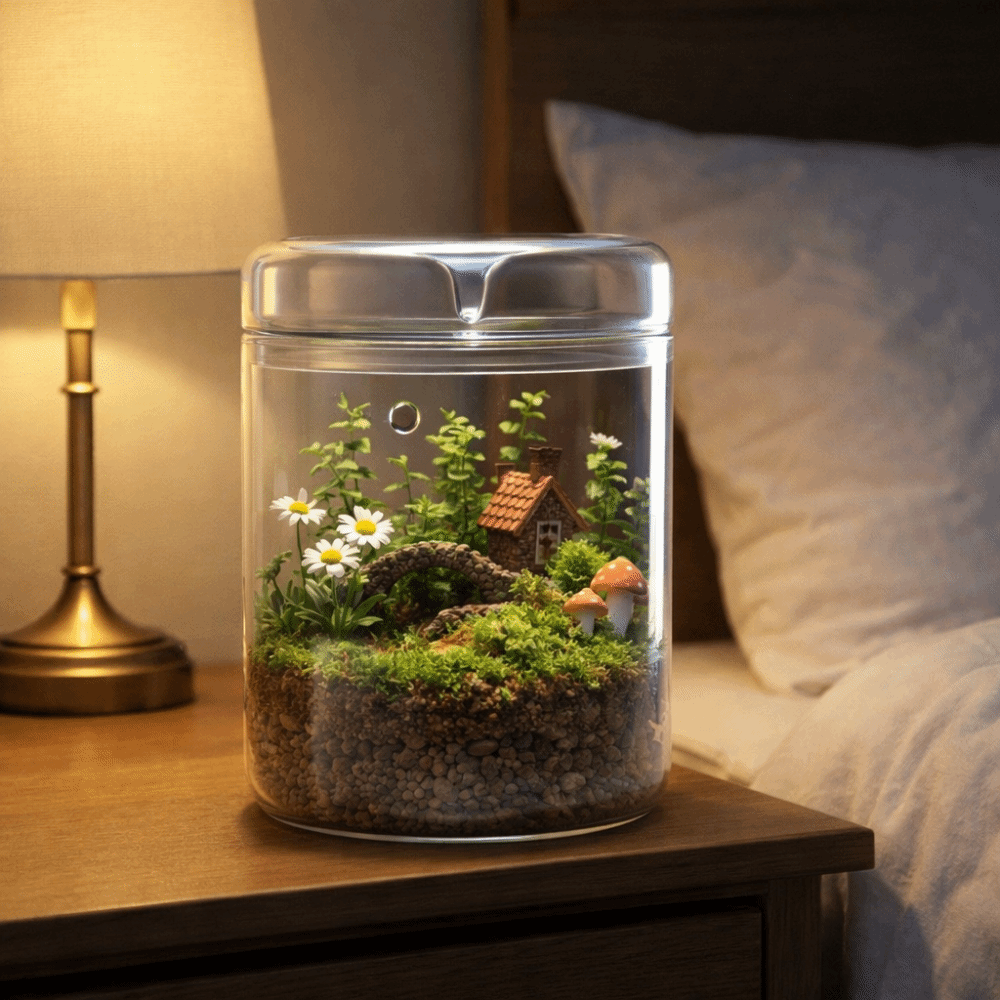 Art Vase Transparent Glass Ter - Terrarium Moss Art ulasan dan harga