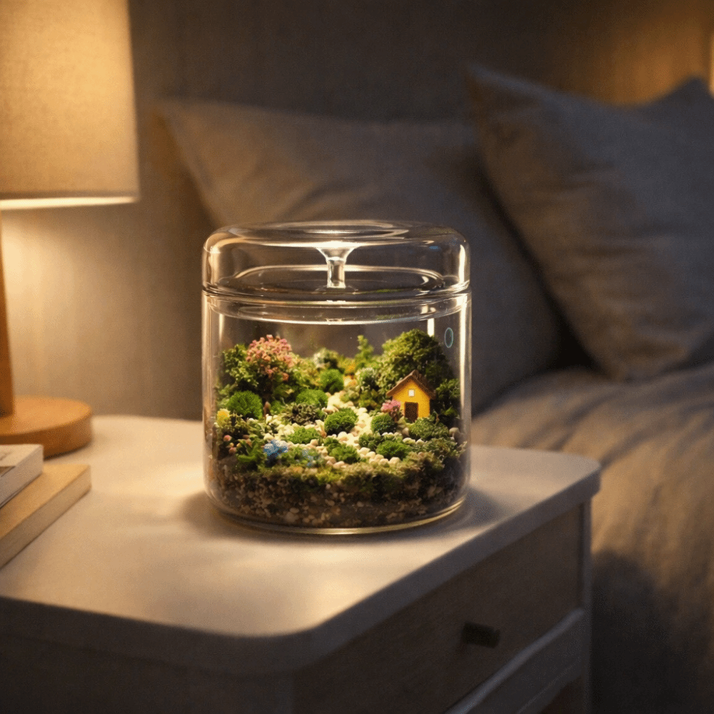 Art Vase Transparent Glass Ter - Terrarium Moss Art ulasan dan harga