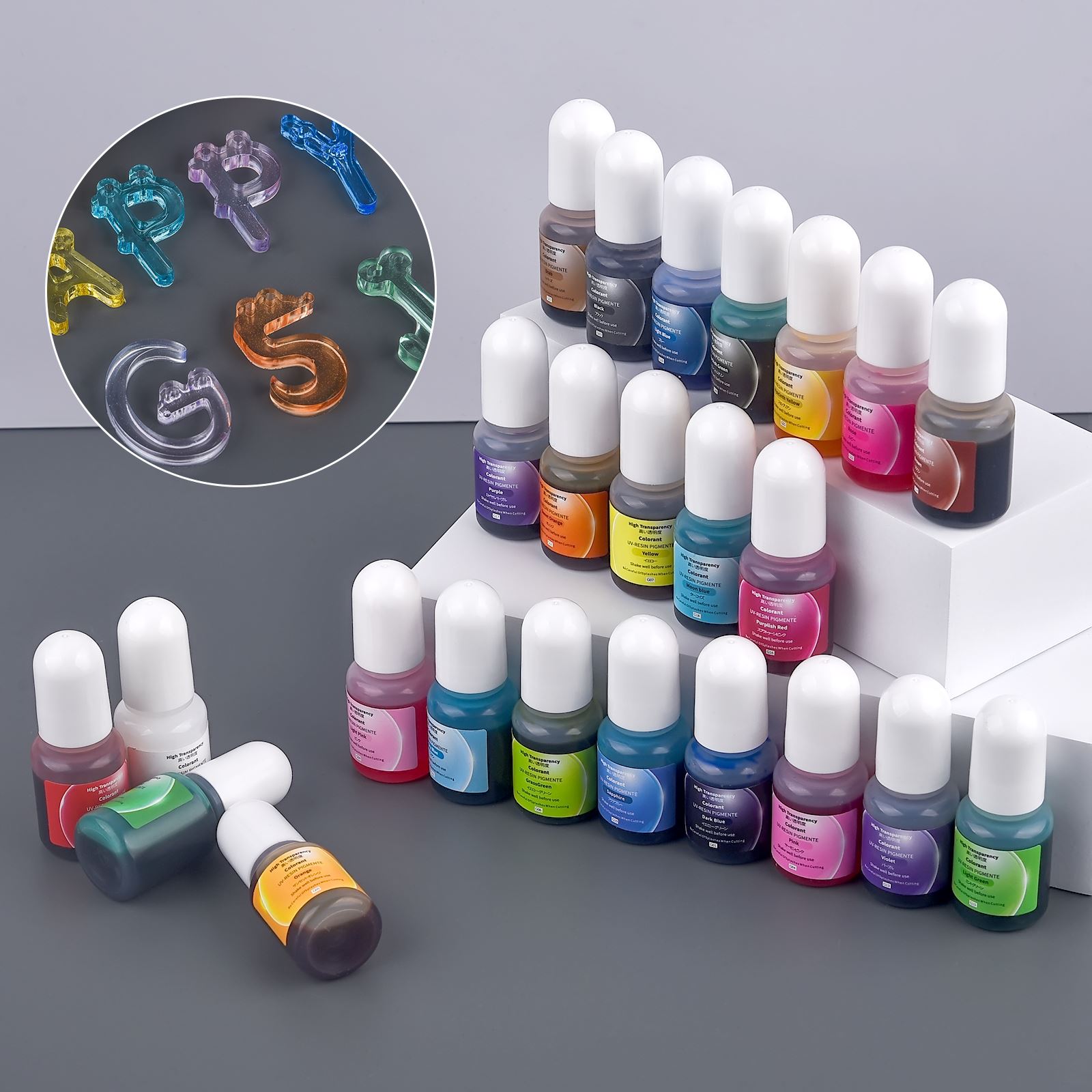 24Colors 5ml Epoxy Resin Pigme - Epoxy Uv Resin Kit ulasan dan harga
