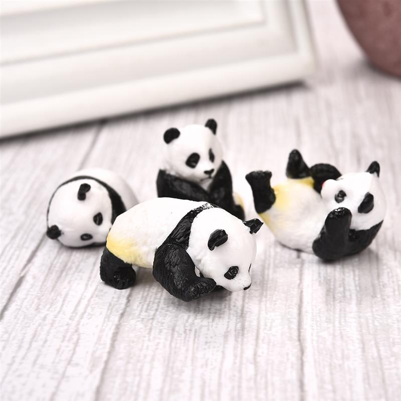 4pcs/Set Cute Panda Moss Micro - Terrarium Moss Art ulasan dan harga