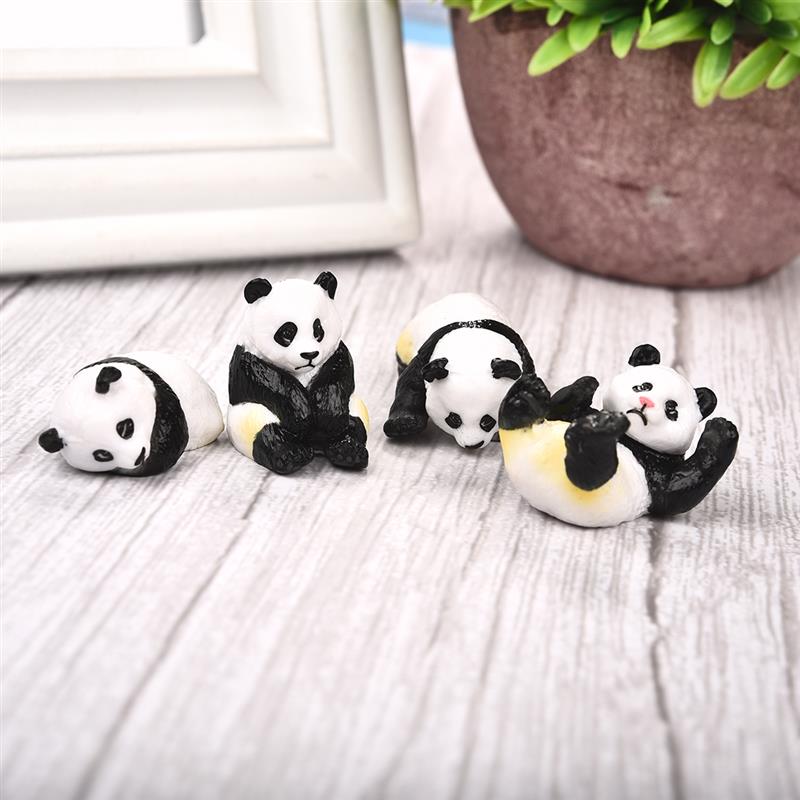 4pcs/Set Cute Panda Moss Micro - Terrarium Moss Art ulasan dan harga