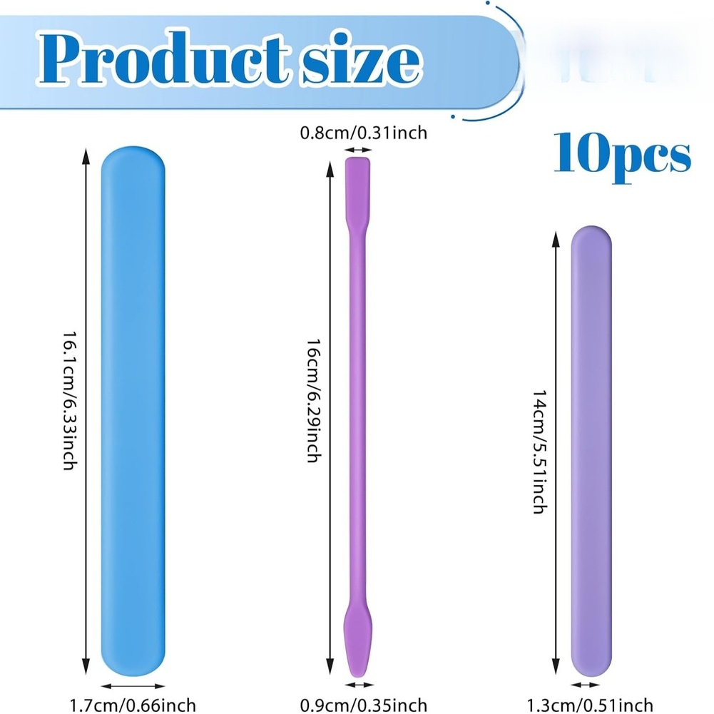 10 Piece Silicone Stirring Set - Resin Craft Workshop ulasan dan harga