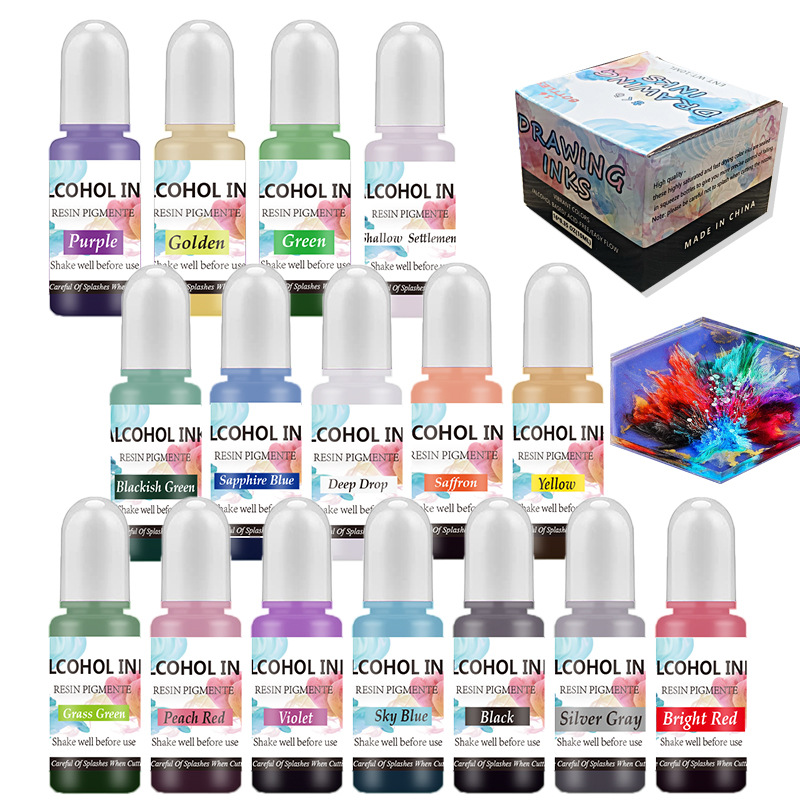 A Set Ink Alcohol Resin Pigmen - Resin Dye Alcohol ulasan dan harga
